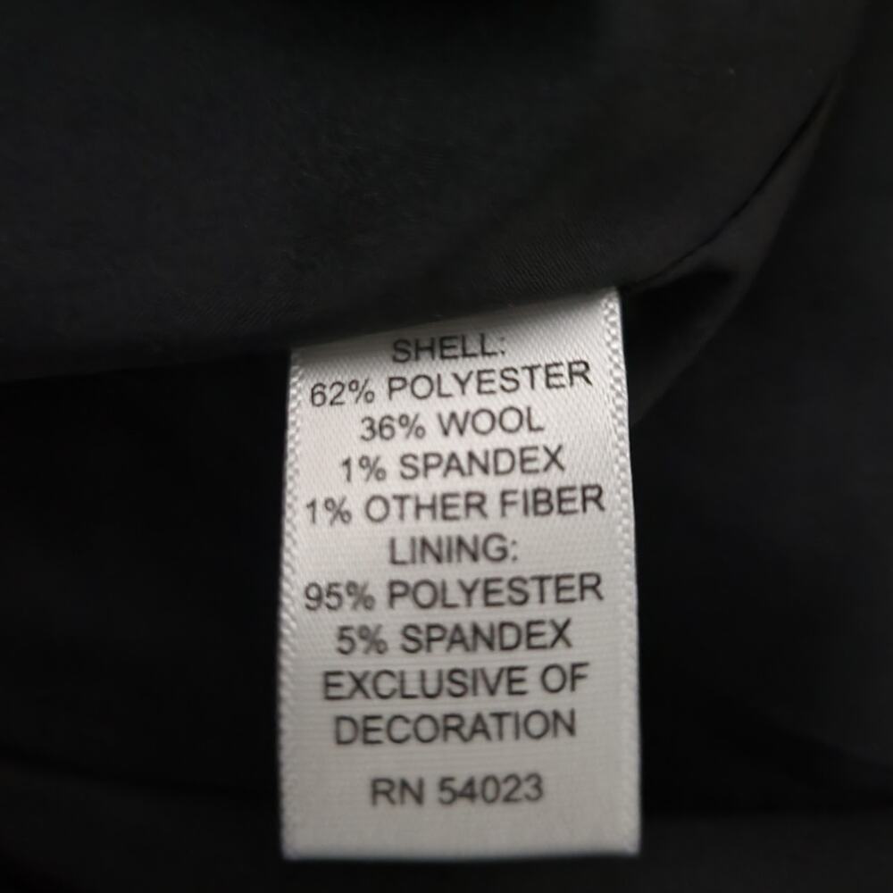 Banana Republic Gray Black White Wool Blend Tweed Pencil Dress, Sz 4 - Picture 5 of 9